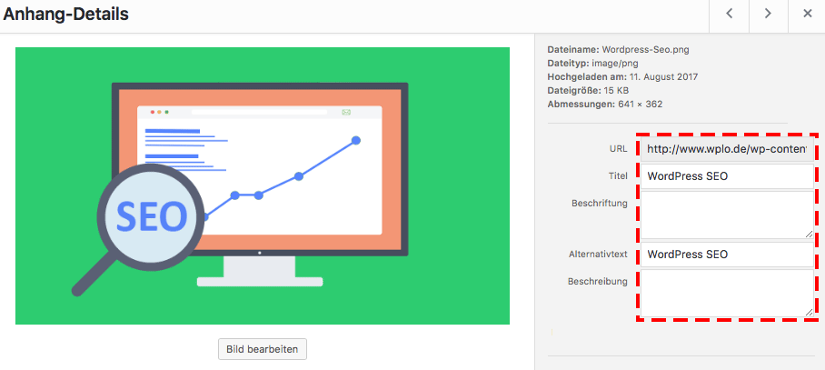 Bilder und Fotos optimieren für SEO