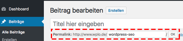URL anpassen mit WordPress