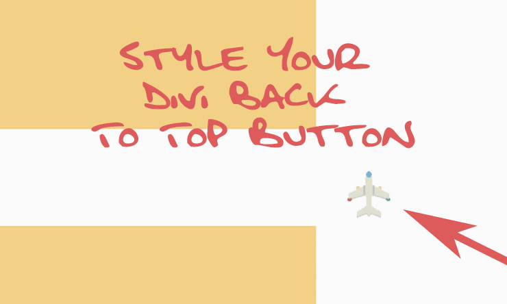 Eigenes Bild als Divi Back To Top Button